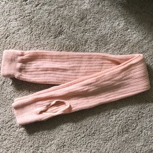Capezio pink ballet leg warmers up to knee
